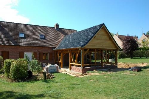 Réalisation RED Toitures — extension bois avec couverture tuiles ardoisées